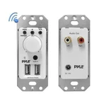 Pyle In-wall Bluetooth Audio Receiver Dual Usb Charger + Aux-input White. Fixed Price $48.99.