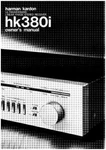 Harman Kardon HK380I Receiver Owners Manual. Fixed Price $22.24.