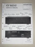 Vintage Kenwood Service Manual Model Number KX-W6040. Fixed Price $25.00.