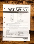 Yamaha YST-SW1500 Subwoofer / Speaker Service Manual *original*. Fixed Price $19.97.