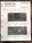 Kenwood KR-594 KR-794 Receiver Service Manual *original*. Fixed Price $14.97.