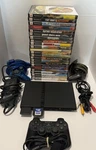 Sony PS2 Slim SCPH-79001 Charcoal Black Bundle 20+ Games Controllers All Tested. Fixed Price $279.99.