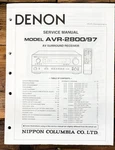 Denon AVR-2800 AVR-97 Receiver Service Manual *original*. Fixed Price $24.97.