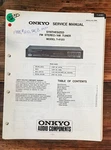 Onkyo T-4120 Tuner Service Manual *original*. Fixed Price $14.97.