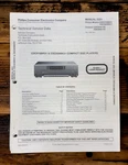 Philips / Magnavox CDC916 CDC926 CDC-916 -926 Player Service Manual *orig*. Fixed Price $19.97.