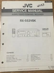 Jvc RX-552VBK Audio Video Control Receiver Service Repair Manual. Fixed Price $14.94.