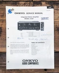 Onkyo A-807 Amplifier Service Manual *original*. Fixed Price $29.97.