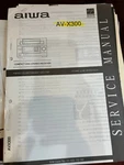 Aiwa AV-X300 AVX300 Repair Service Manual From The Usa **original**. Fixed Price $9.99.