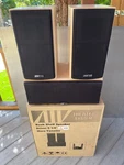 Jaton AV-152 Audio Theater System AV152BR X 2, AV152BC 1, Made In Usa. Fixed Price $898.68.