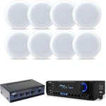 Pyle PT390AU 300W Home Stereo Receiver System, 8X 5.25" Speakers, 4CH Selector. Fixed Price $331.99.