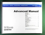 Onkyo TX-RZ3100 Basic & Advanced Instruction Manual: Full Color Clear Covers!. Fixed Price $21.95.