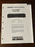Onkyo ED-901 Dolby Surround AC-3 Decoder Service Manual Original Oem. Fixed Price $29.99.