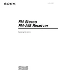 Sony STR-V333ES STR-V444ES Receiver Owners Manual. Fixed Price $22.24.