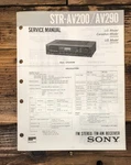 Sony STR-AV200 STR-AV290 Receiver Service Manual *original*. Fixed Price $14.97.