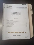 Marantz SR-92U/K Service Manual Original Repair Book Surround Stereo Receiver. Fixed Price $49.99.