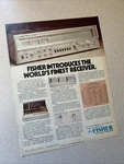 Fisher Rs 1080 Sales Ad Original D1388. Fixed Price $19.95.