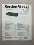 Technics SH-AV40 Original Service Manual Free Shipping. Fixed Price $14.00.