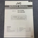 Jvc RX-555BK & RX-555LBK Service Manual Original W/schematics, Parts, Etc. Fixed Price $14.97.
