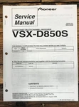Pioneer VSX-D850S Receiver Service Manual *original*. Fixed Price $14.97.