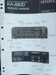 Kenwood KA-880D Amplifier Service Manual Original Hsq. Fixed Price $29.99.