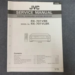 Jvc RX-701VBK & RX-701VLBK Service Manual Original W/schematics, Parts, Etc. Fixed Price $14.97.