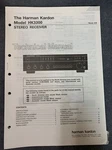 Harman Kardon HK3300 Revised Tech Manual -original W/schematics, Diagrams, Lists. Fixed Price $21.99.