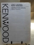Kenwood KR-V6050 Stereo Receiver Original Owners Instruction Manual. Fixed Price $9.99.