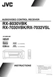 Jvc RX-7030VBK RX-7032VSL RX-8030VBK Receiver Owners Instruction Manual Reprint. Fixed Price $22.24.