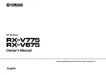 Yamaha RX-V775 RX-V675 Receiver Owners Manual. Fixed Price $22.24.