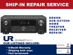Repair Service For Denon AVR-X4700H 9.2 Channel Home Theater Receiver. Fixed Price $350.00.