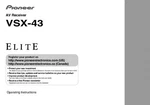 Pioneer VSX-43 Receiver Owners Manual. Fixed Price $22.24.
