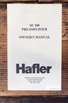 Hafler SE-100 Preamplifier Owner / User Manual *original*. Fixed Price $19.97.