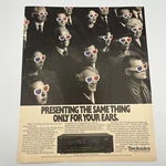Technics SA-R477 Receiver 1990 Vtg Print Ad 9.75"X12" 3D For Your Ears. Fixed Price $8.99.