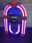 Victrola VJB-127 Retro Desktop Jukebox With Bluetooth And Fm Radio. Fixed Price $87.95.