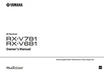 Yamaha RX-V781 RX-V681 Receiver Owners Manual. Fixed Price $22.24.