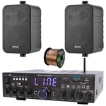 Pyle PDA4BU 200W Home Audio Stereo Receiver, 2X 4" 30W Indoor/outdoor Speakers. Fixed Price $142.49.