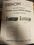 Original Service Manual For The Denon AVC-3000 Surround Amplifier Owner. Fixed Price $11.98.
