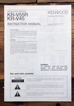 Kenwood KR-V55R KR-V45 Receiver Owner / User Manual *original*. Fixed Price $19.97.