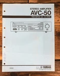 Yamaha AVC-50 Amplifier Technical Guide *original*. Fixed Price $19.97.