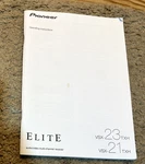 Pioneer VSX-23THX VSX-21TXH Receiver Operating Instructions Owners Manual. Fixed Price $20.00.