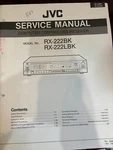 Jvc RX-222BK RX-222LBK Repair Service Manual & Owners Usa **original**. Fixed Price $19.99.