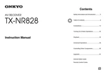Onkyo Integra TX-NR828 Receiver Owners Instruction Manual. Fixed Price $22.24.