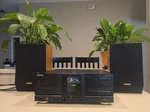 Vintage Fisher RS-727 Stereo Receiver Hifi System With Speakers. Fixed Price $125.00.