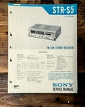 Sony STR-S5 Receiver Service Manual *original*. Fixed Price $14.97.