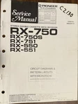 Pioneer RX-750 750S 550 551 Stereo Cassette Service Repair Manual W/ Microfiche. Fixed Price $19.94.