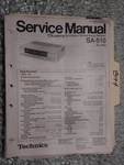 Technics SA-510 Service Manual Original Repair Book Stereo Receiver Tuner Radio. Fixed Price $27.50.