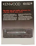 Kenwood KR-920B Sales Brochure Original One Page Printed Japan. Fixed Price $24.99.