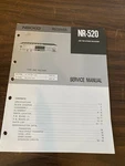 Nikko NR-520 NR520 Receiver Service Manual **original*. Fixed Price $17.99.