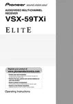Pioneer VSX-59TXI Receiver Owners Manual. Fixed Price $22.24.