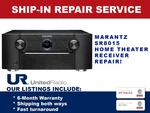 Repair Service For Marantz SR8015 11.2 Channel Home Theater Receiver. Fixed Price $350.00.